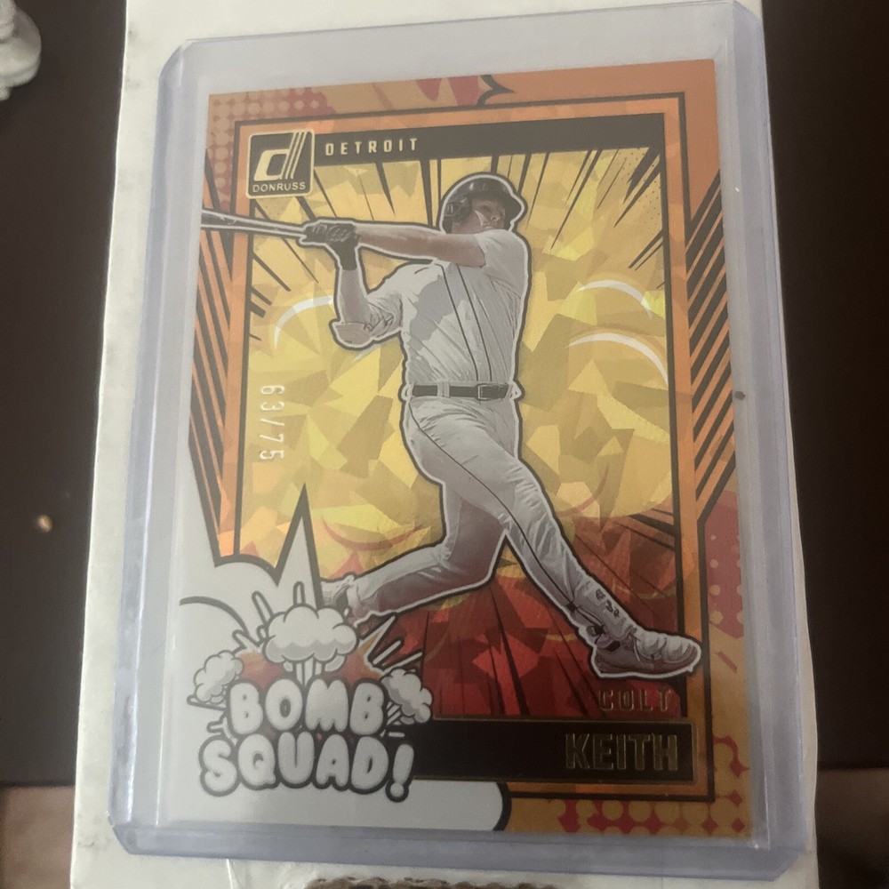 COLT KEITH 2024 DONRUSS BASEBALL Orange Ice Bomb Squad #/75