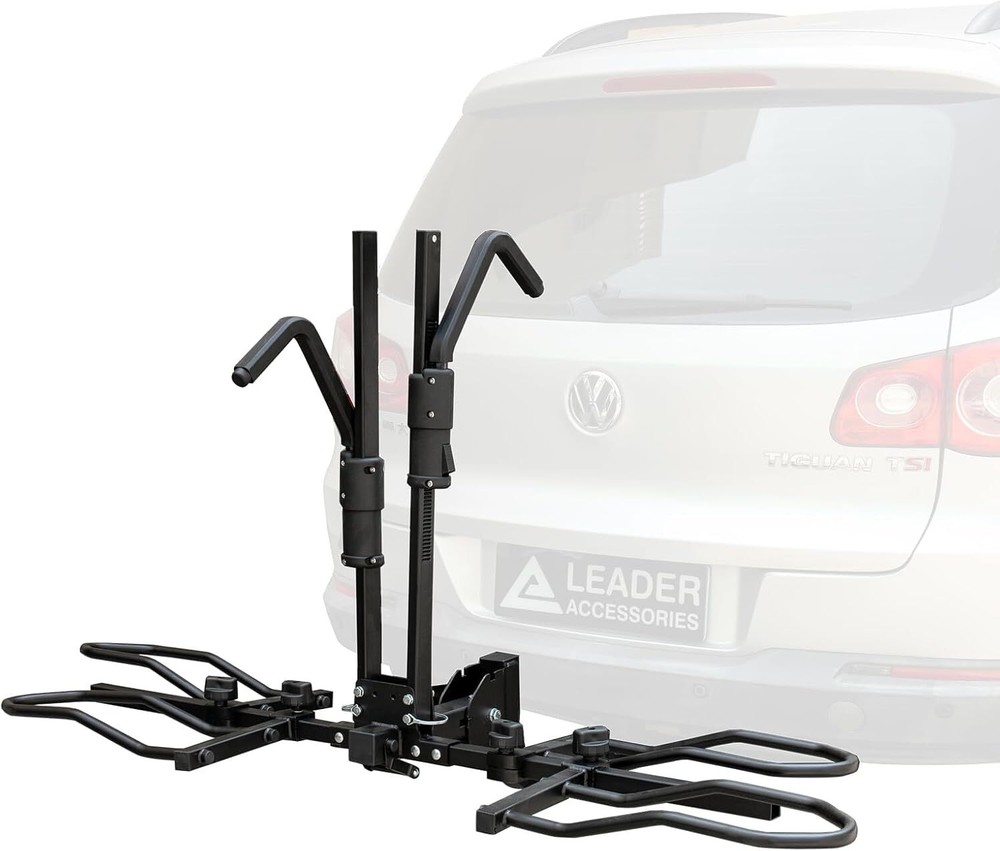 TrekTote Foldable 2-Bike Hitch Rack for SUV or Car Platform Mount
