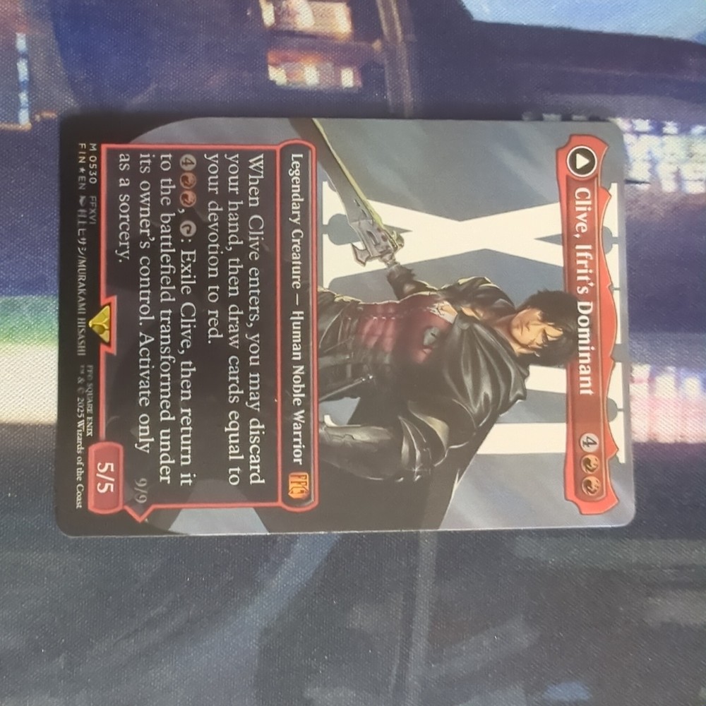 Clive, Ifrit's Dominant (Borderless) (Surge Foil) (0530) Final Fantasy Foil