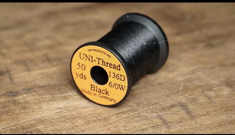 Uni Waxed Thread 6/0, Fly Tying Thread 50yd Spools Combined Shipping  Available