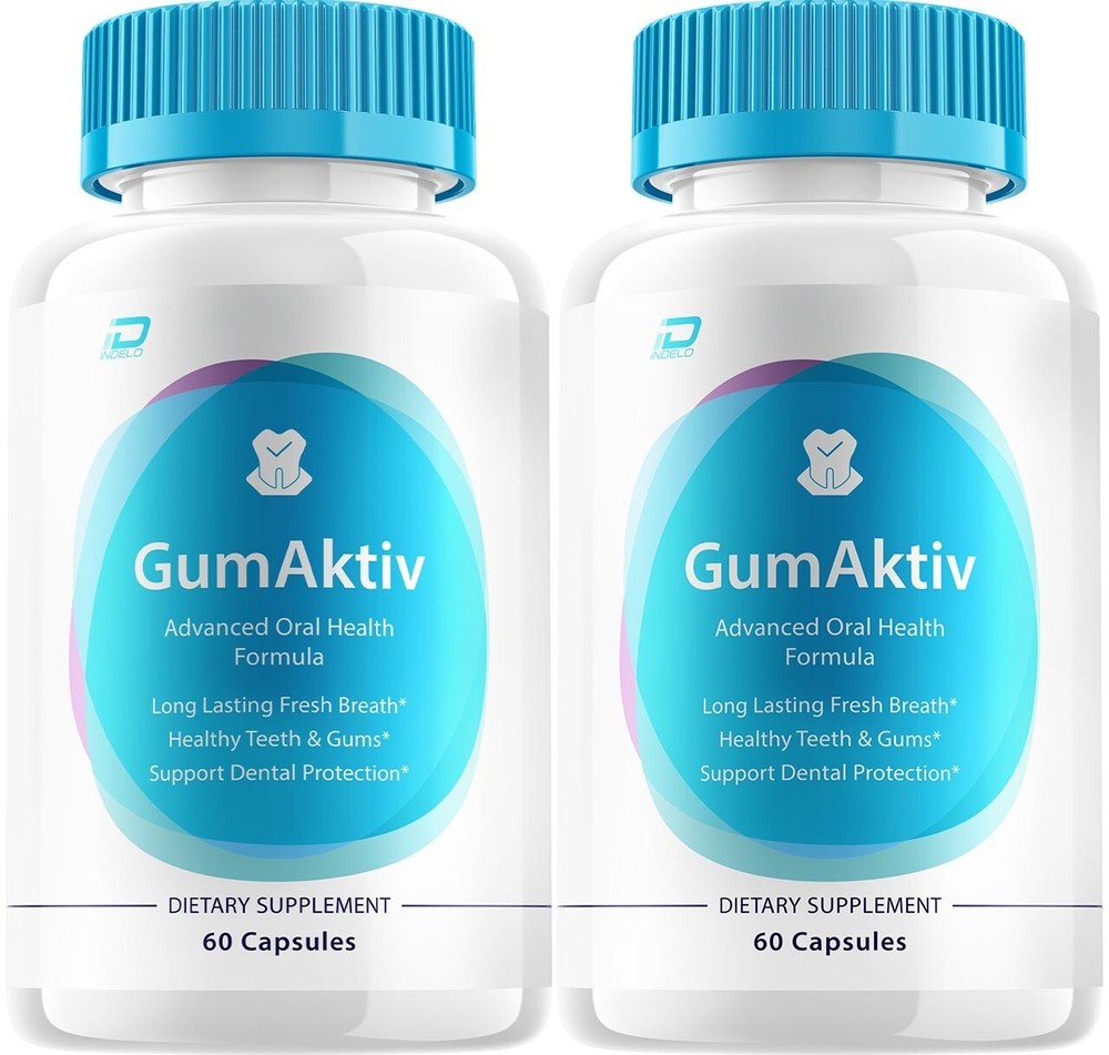 (2 Pack) GumAktiv Dental Support Capsules - Gum Aktiv Pills Natural Tooth & Gum