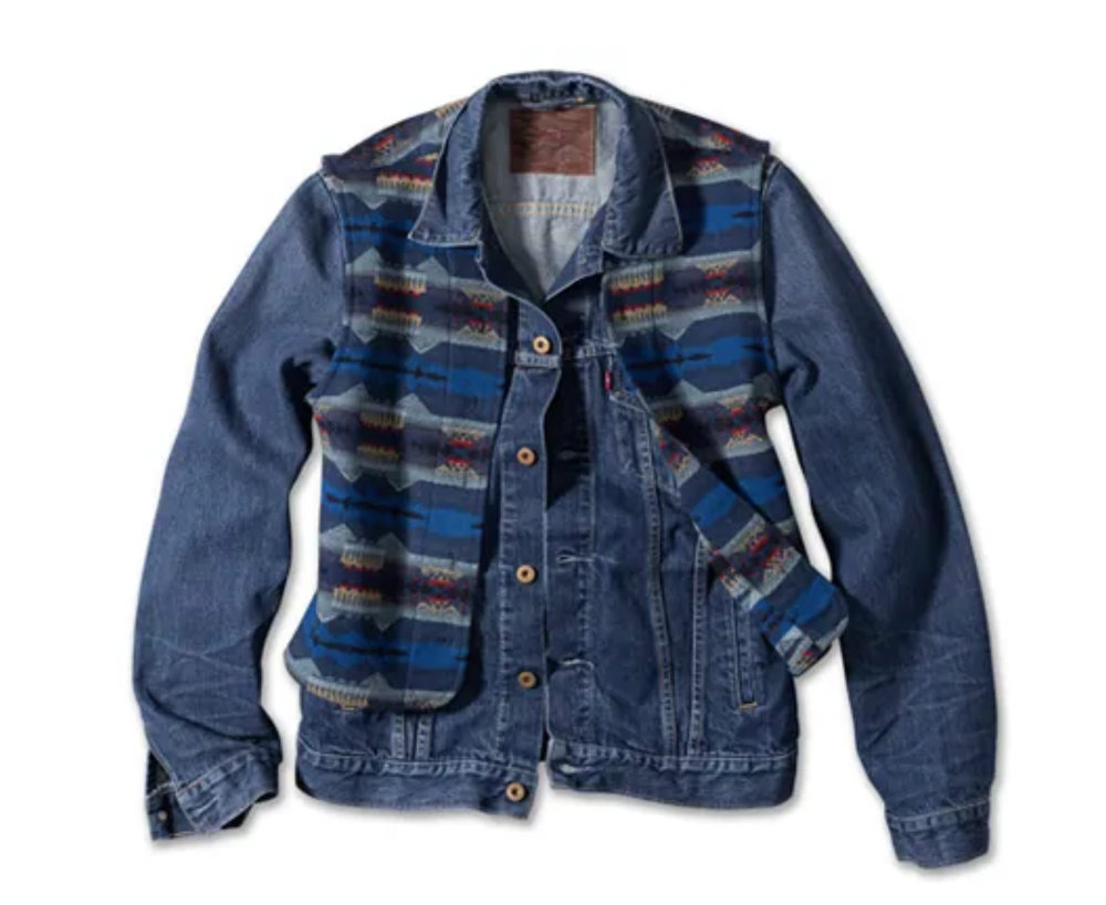 Levi's X Pendleton 2010 Southwest Blanket Vest and Trucker Denim Jacket XL