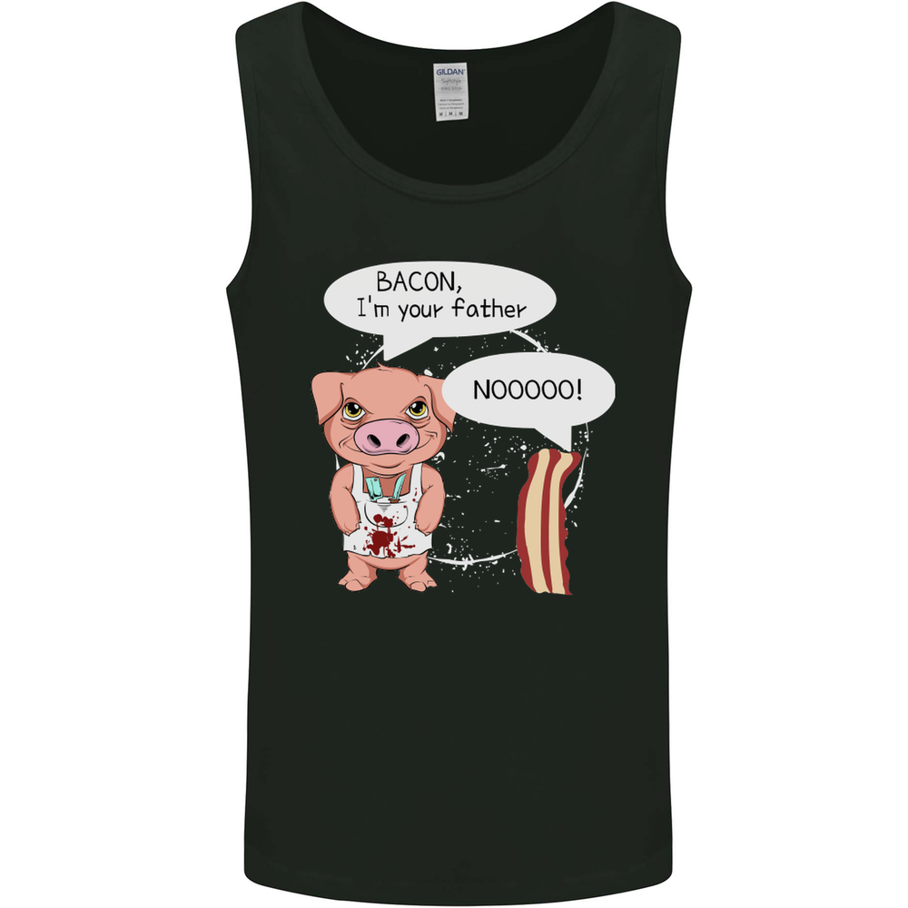 Bacon Im Your Father Funny Food Diet Mens Vest Tank Top
