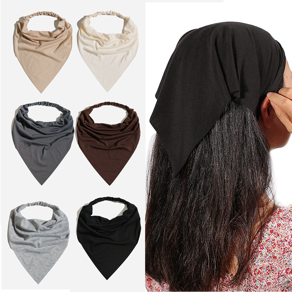 Women Boho Bandana Hair Band Scarf Headwear Vintage Triangle Head Scarf Hair Tie
