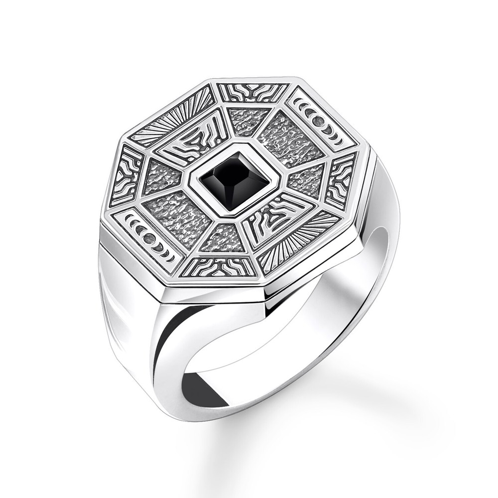 Thomas Sabo Jewelry Men's Ring Talisman with Onyx TR2431-507-11