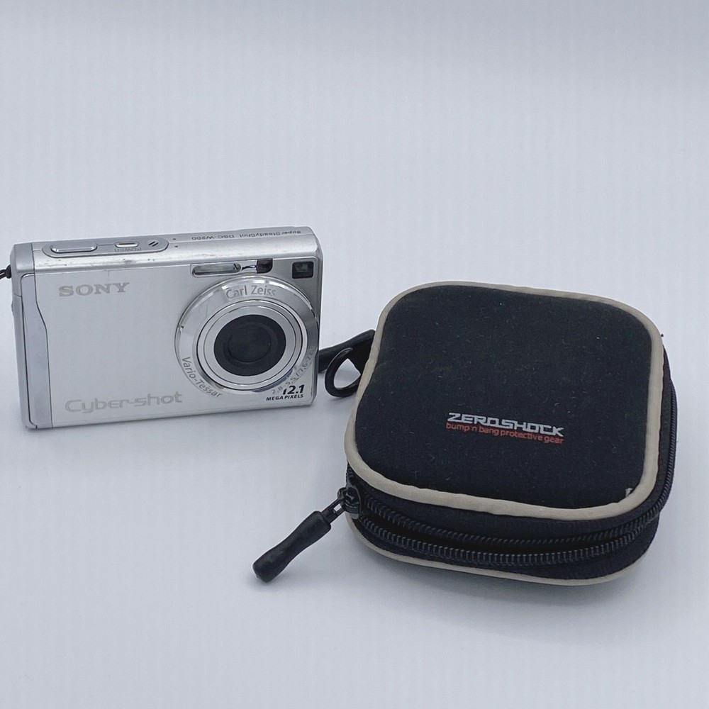Sony Cyber-shot DSC-W200 Compact Digital Camera 12.1MP with Case & Battery