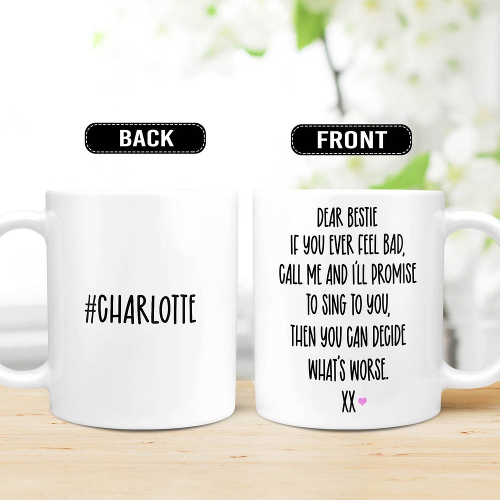 Funny Gift For Friend Personalized Mug For Bfffriendship Mug Gift For Sister