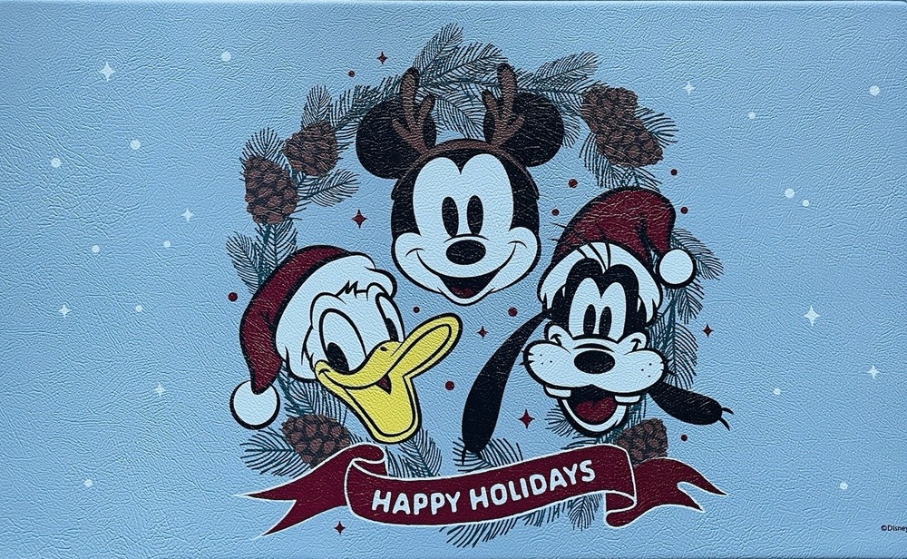 Disney Mickey Mouse Christmas Kitchen Anti-Fatigue Mat 18x30 with Donald and Goofy
