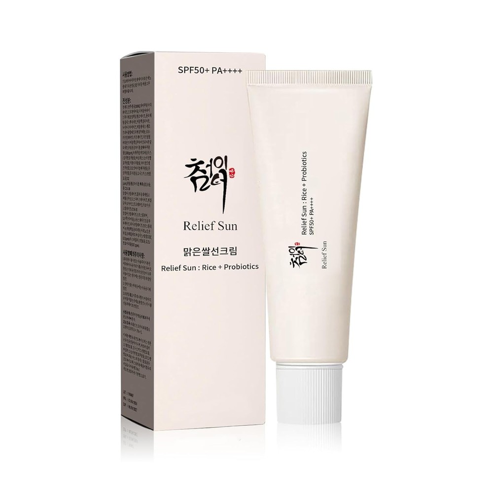 Organic Korean sunscreen SPF50+, PA++++ Riceand Probiotics | Korean Skin Care...