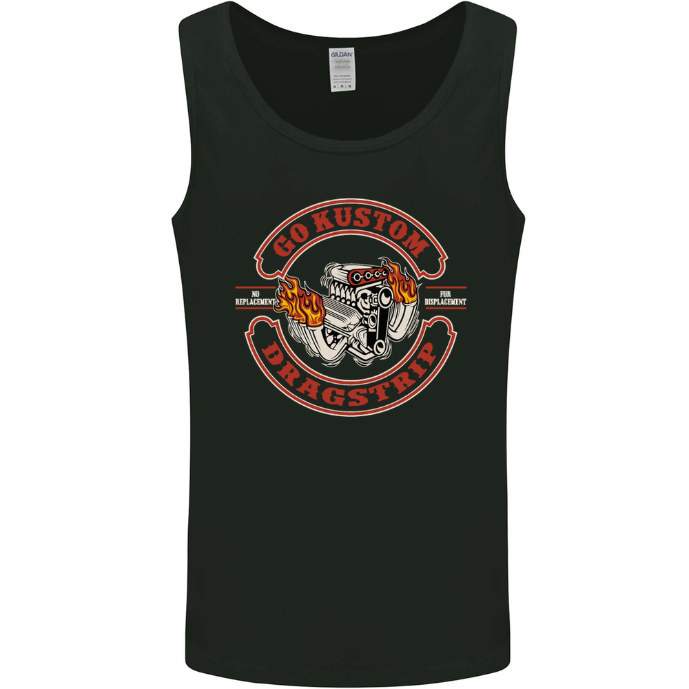 Go Custom Dragstrip Hot Rod Hotrod Dragster Mens Vest Tank Top