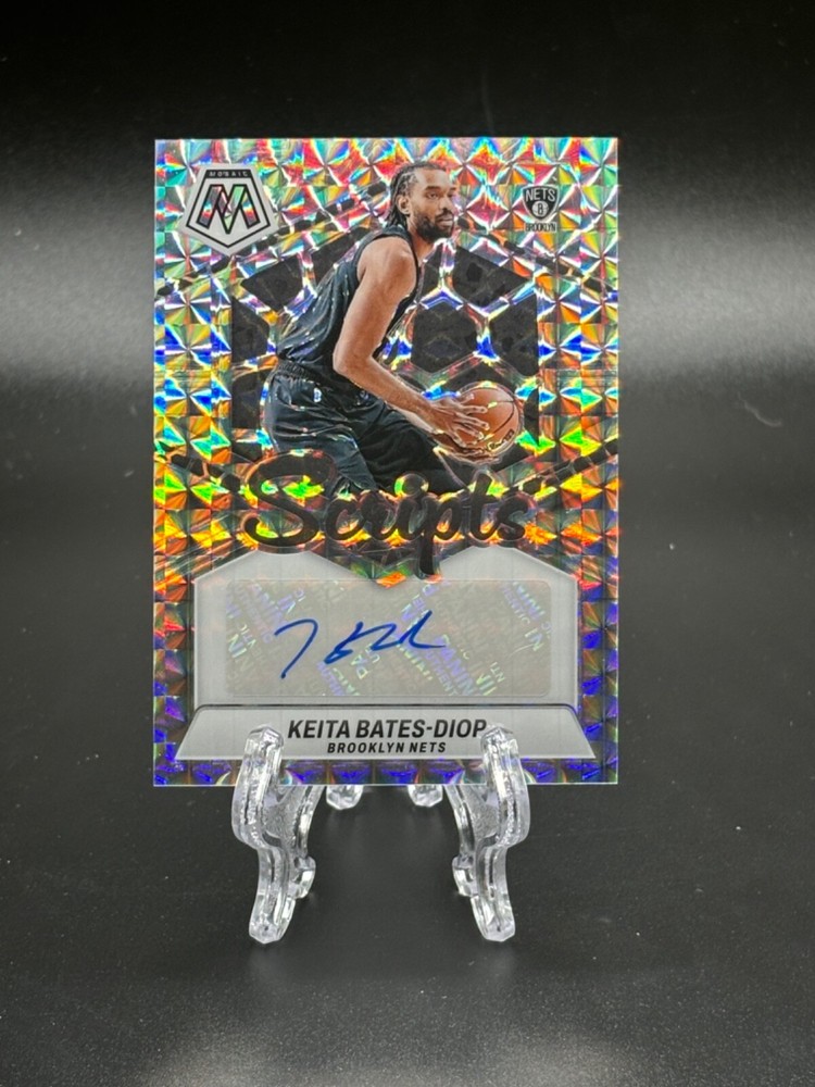 2023-24 Panini Mosaic Keita Bates-Diop Scripts Auto Autograph Silver Prizm SP
