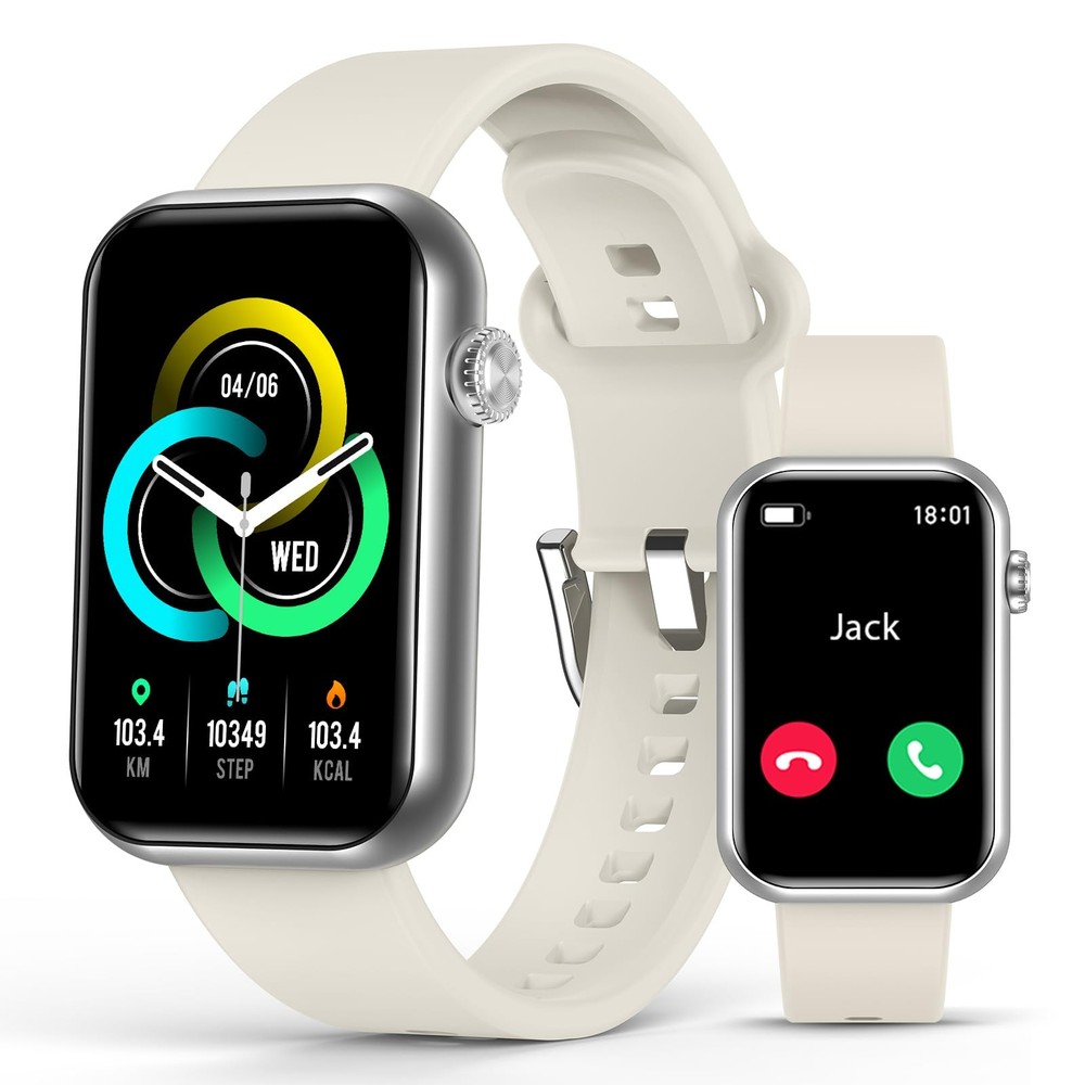 Smart Watch with Fitness Tracking Call Answering 24/7 Heart Rate SpO2 Blood Monitor