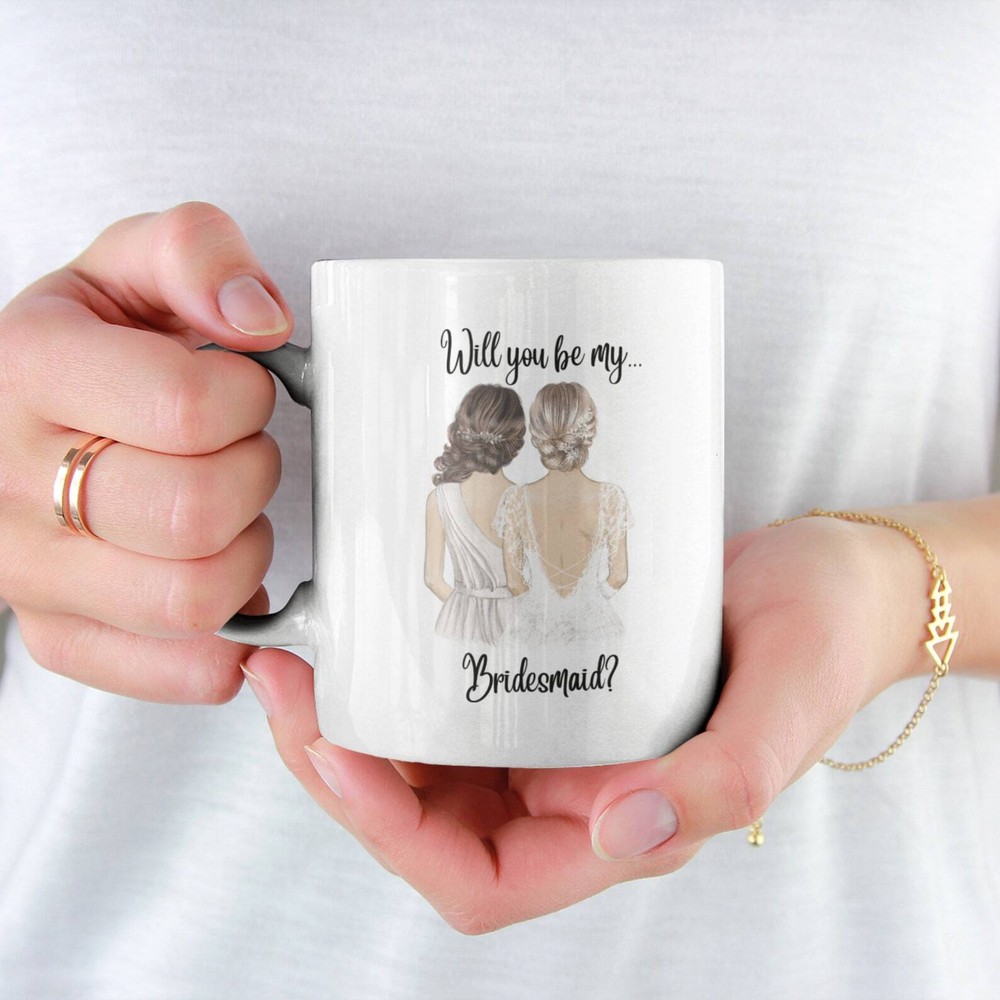 Will You Be My Bridesmaid Mug: Bridesmaid Proposal Mug Wedding Mug Hen Party Mug