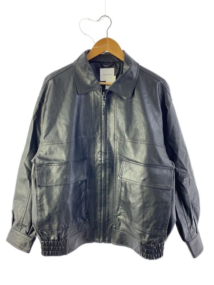 Leather Jacket Blouson/M/ Leather/Blk/243-1524 3404