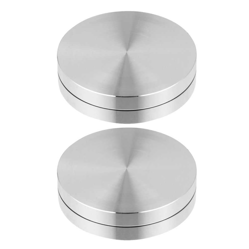 2 Pcs Aluminum Cake Turntable with Rotor Bearings for Smooth Rotation
