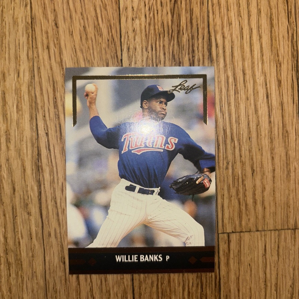 Mint Condition 1991 Leaf BC5 Willie Banks Gold Leaf Rookie Card