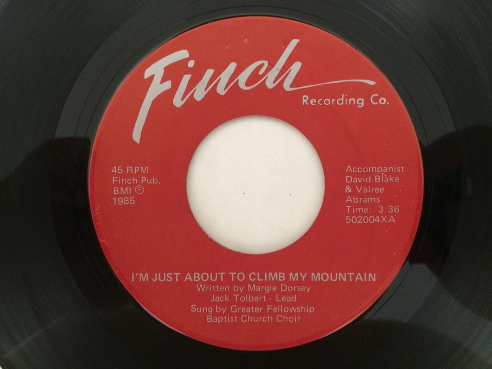 Ohio Black Gospel 45 GREATER FELLOWSHIP BAPTIST CHURCH CHOIR Finch