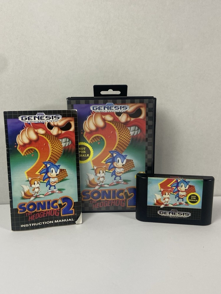 Sonic the Hedgehog 2 Sega Genesis CIB Complete 1992
