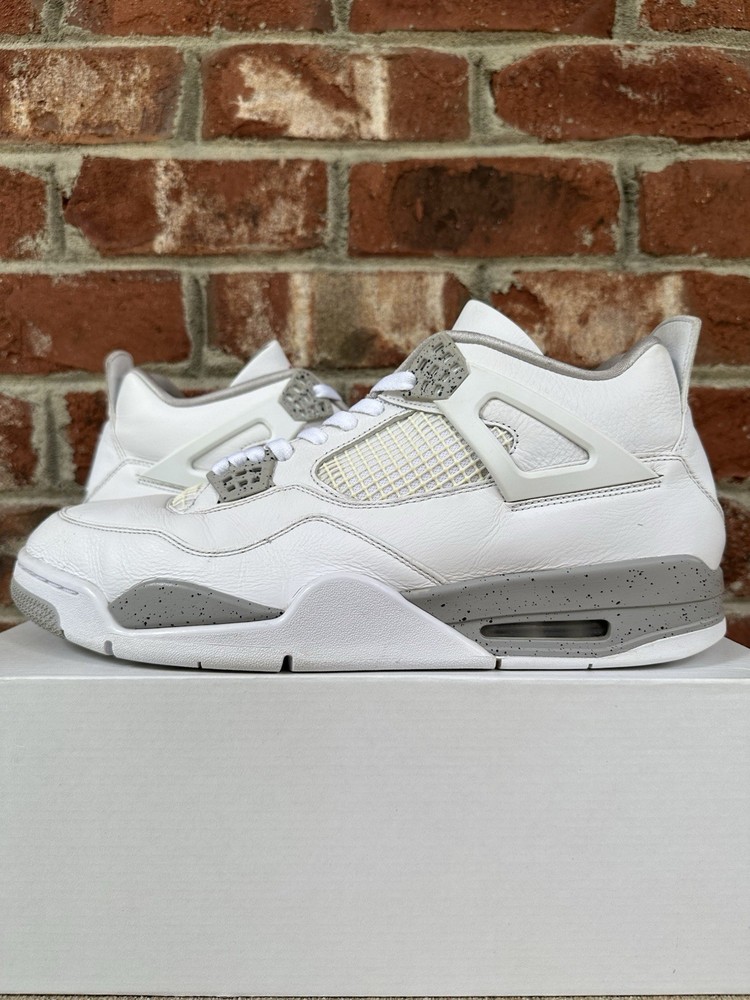 Jordan 4 Retro White Oreo - Size 14