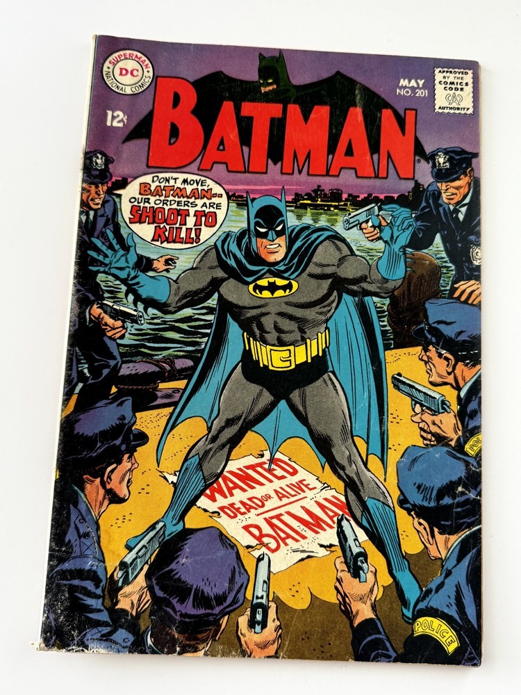 Batman #201 (1968) DC Silver Age Comic – Joker, Catwoman, Penguin Appearance