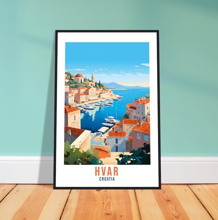Explore Hvar Croatia with Stunning Island Wall Art for Your Home