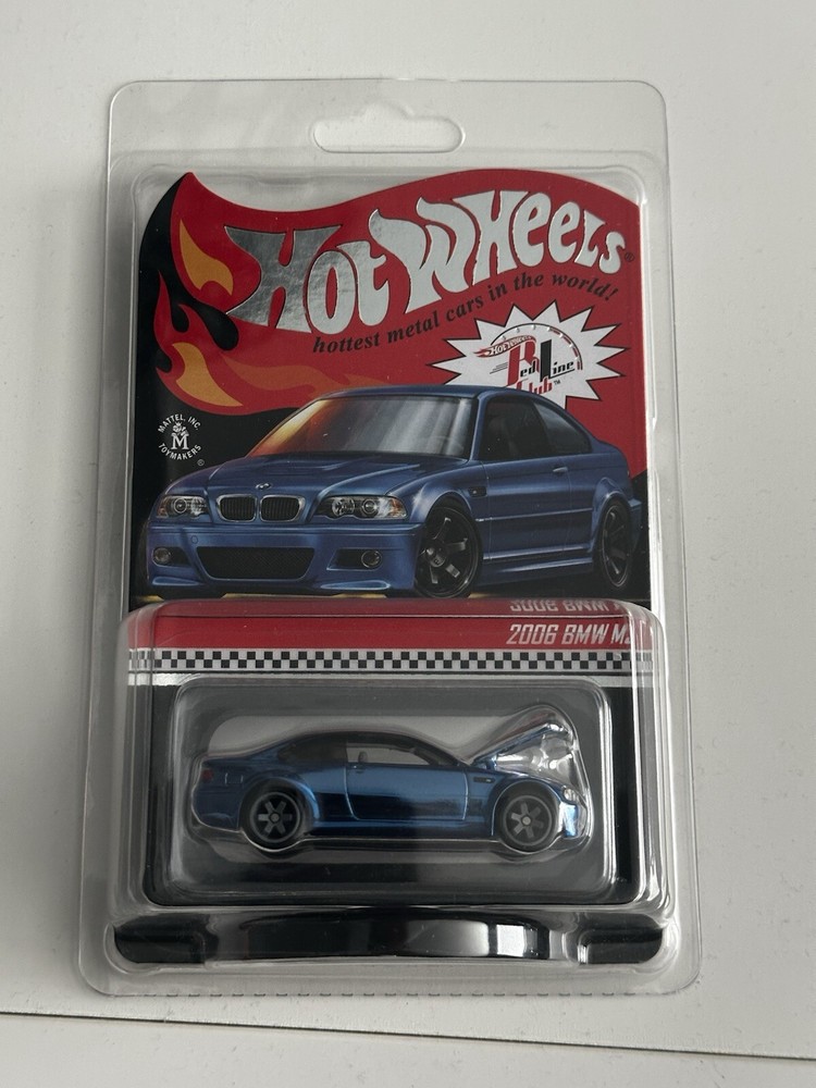 Hot Wheels 2022 RLC Blue 2006 BMW M3 With Protector #8,738 📦 FREE SHIPPING 📦