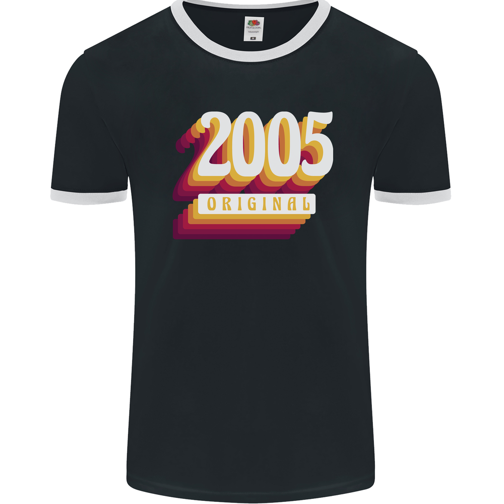 Retro 20th Birthday Original 2005 Mens Ringer T-Shirt FotL