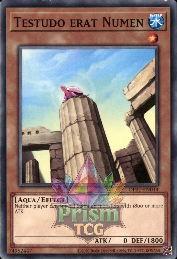Testudo Numen OP21-EN014 Yu-Gi-Oh Rare Card