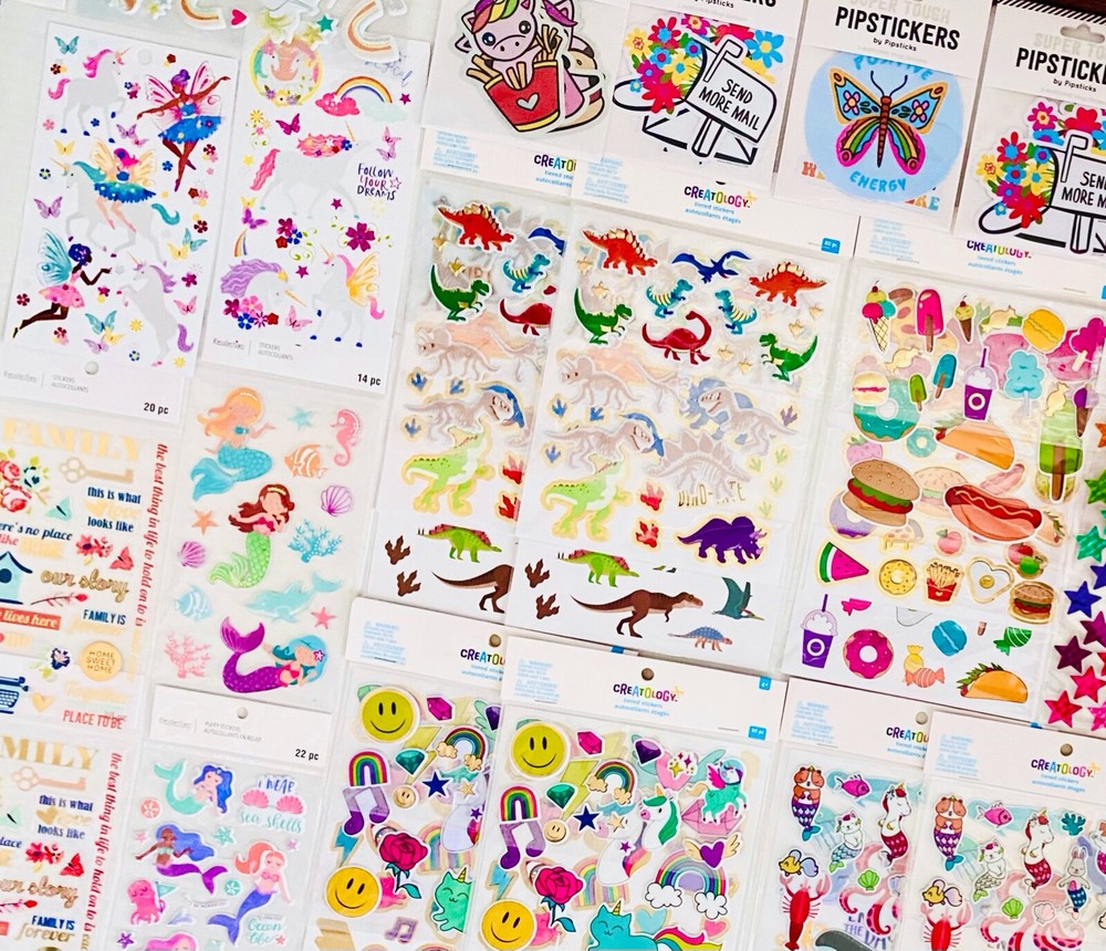 Lot! BIG Bulk Stickers Planner Craft Scrapbook Supplies Fun Themes  | 899+ Pcs.