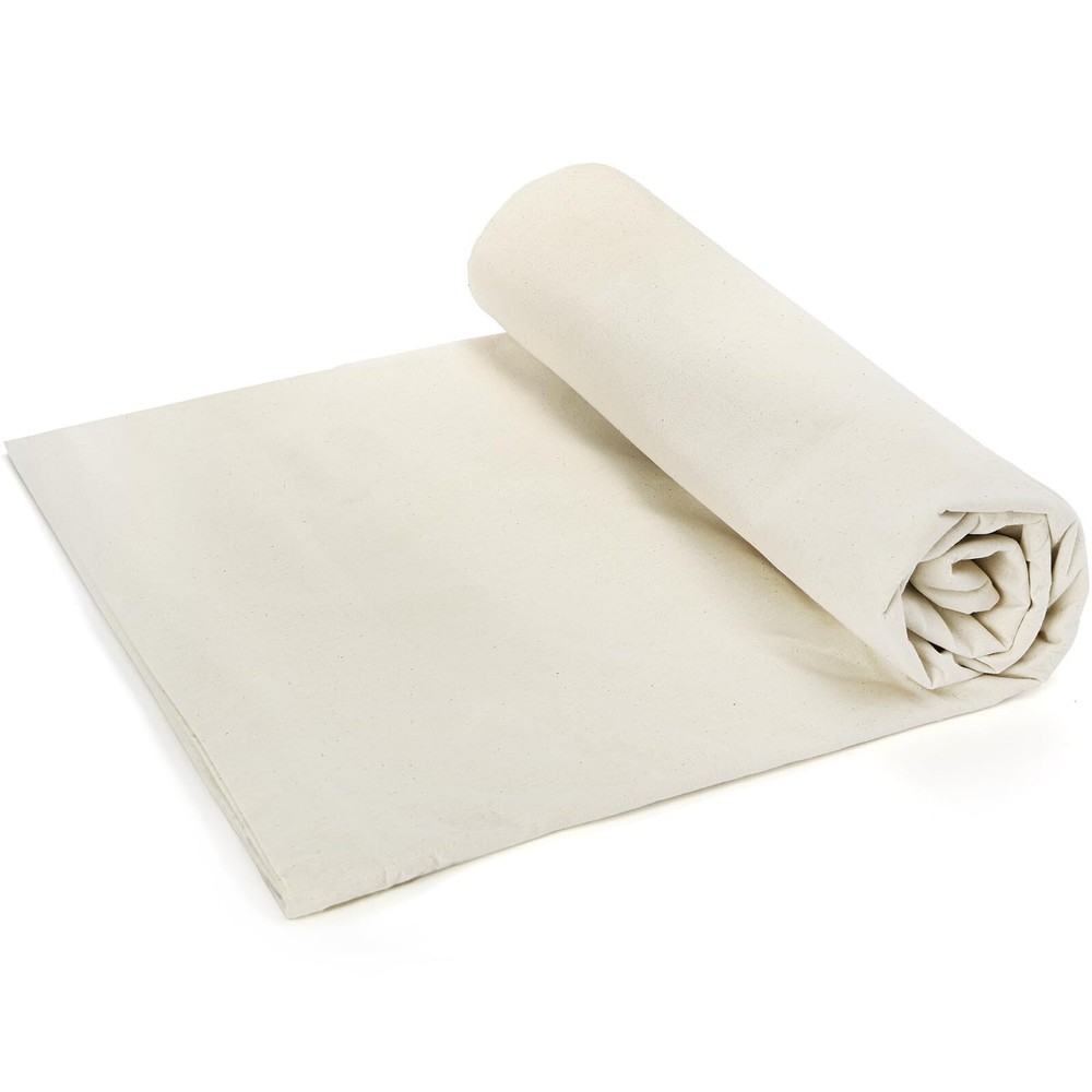 5.5 Yards Unbleached Cotton Muslin Fabric 63 Inches Wide for Sewing and Quilting