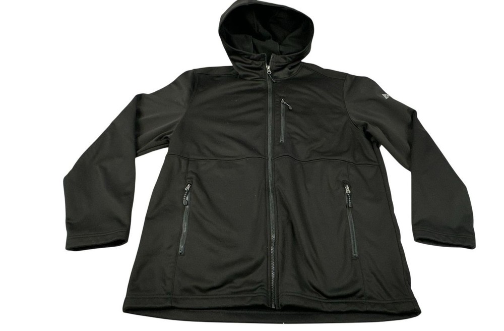 Ozark Trail Black Full Zip Soft Schell Hooded Jacket. Men's - Size L (42-44)