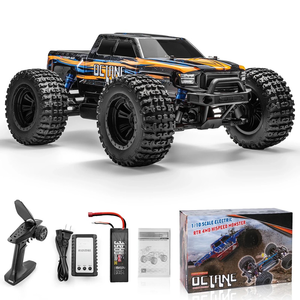 Off Road Monster Truck 4WD Electric Power Remote Car 4x4 High Speed Vehicle Toy