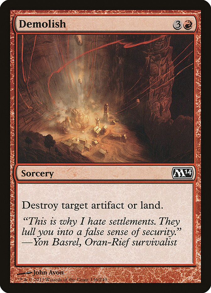 Demolish Magic 2014 M14 MTG Card for Strategic Gameplay