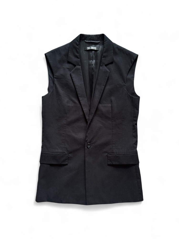 Raf Simons SS09 Vest Sleeveless Suit Jacket - Size Small