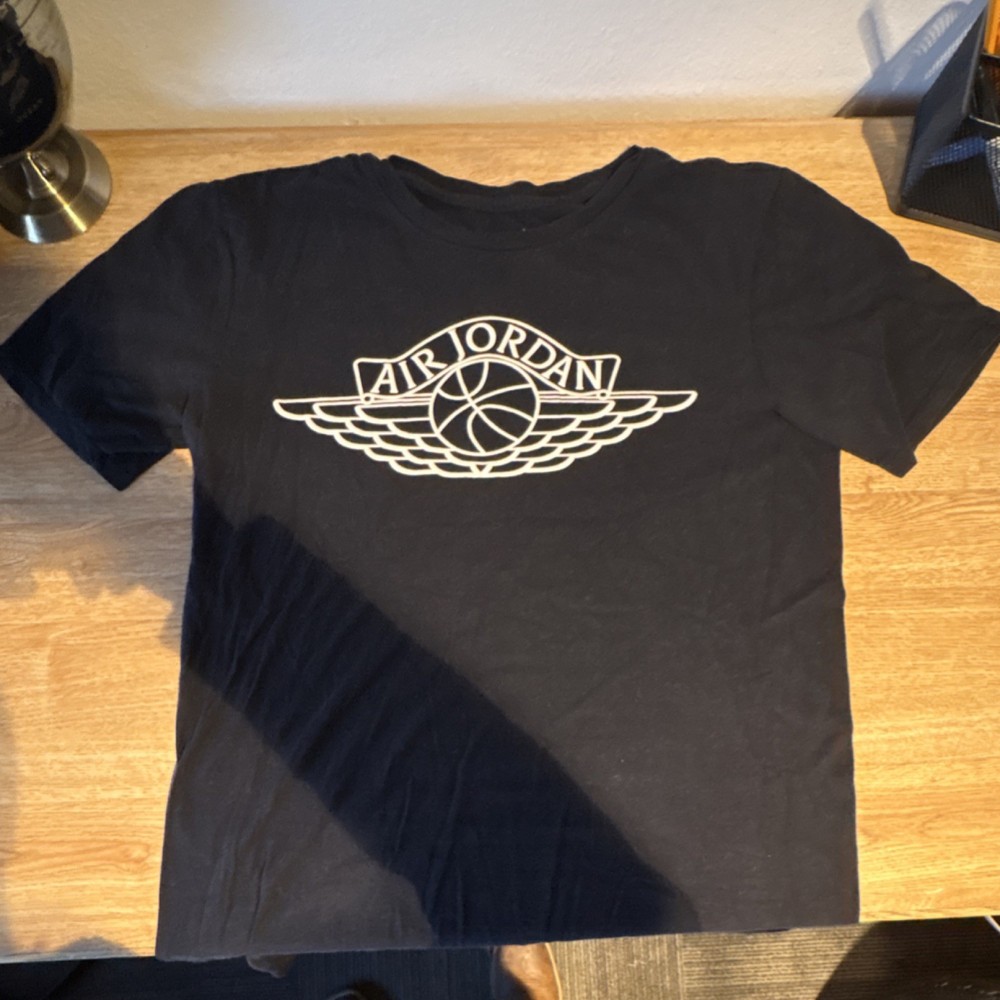 Air Jordan Michael Jordan Black Basketball Shirt NBA Logo Sports Tee