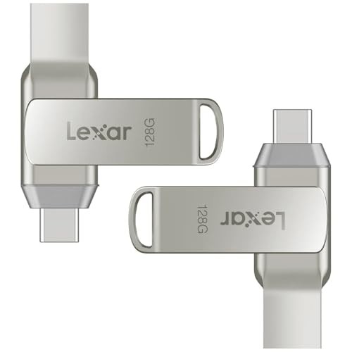 Lexar Dual Drive USB-C and USB-A 128GB (2 Pack)