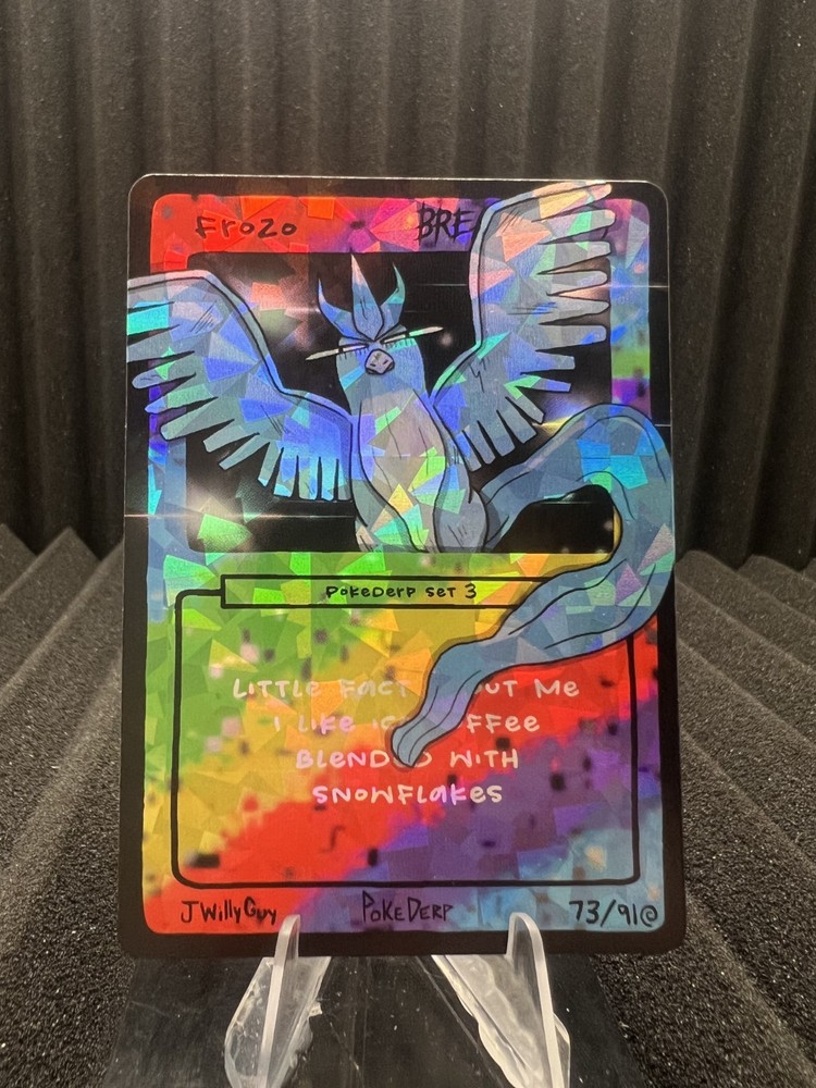 Frozo (Articuno) 73/91 - Cracked Ice Holo - Pokederp Set 3 Fan Art - Pokemon