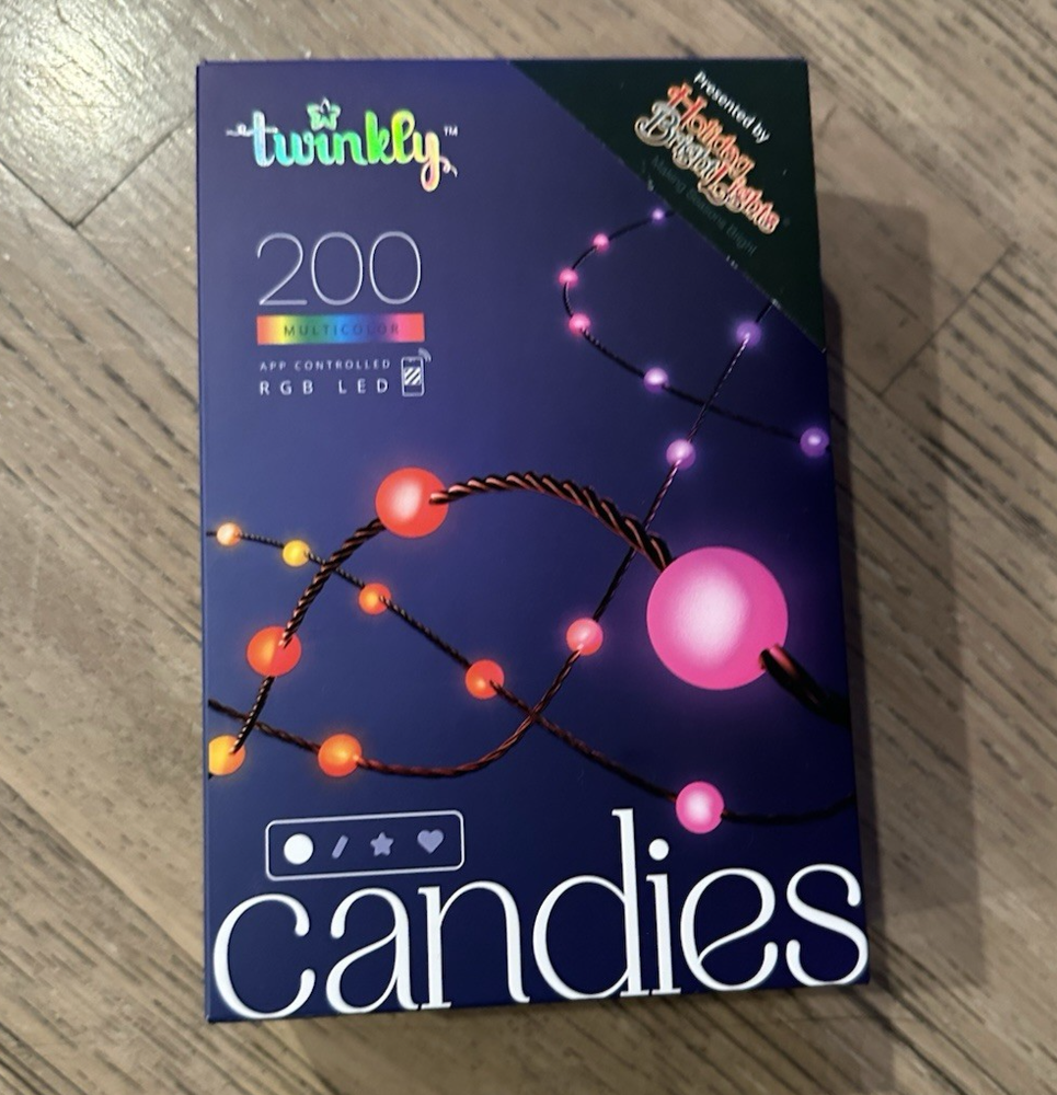 Twinkly Candies LED RGB 200 Count Color Changing String Light 9.8 feet WIFI NIB