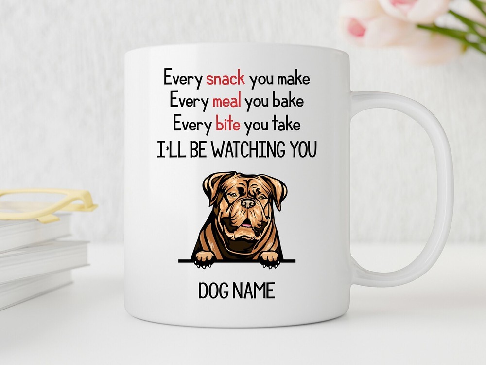 Funny Dogue De Bordeaux Lover Gift Cute French Mastiff Mug Idea