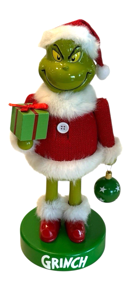 Grinch Wood Nutcracker 11 Inch Dr Seuss Christmas Decor Green