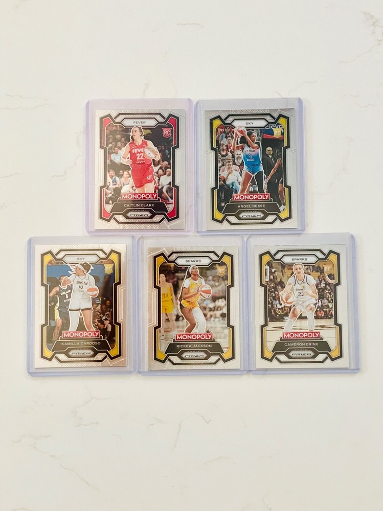 Caitlin Clark Rookie Card Bundle Featuring Angel Reese, Cameron Brink, Kamilla Cardoso, and Rickea Jackson