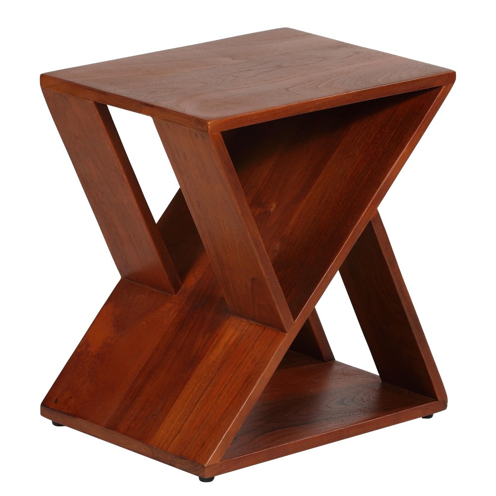 Innsbruck Twist Brown End Table with Stylish Design