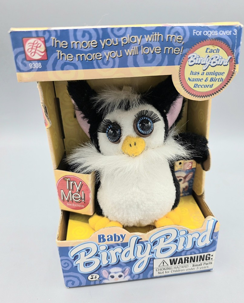 Baby Birdy Bird 1999 Abeebee Pull String Works ABL in Box (Furby Inspired)