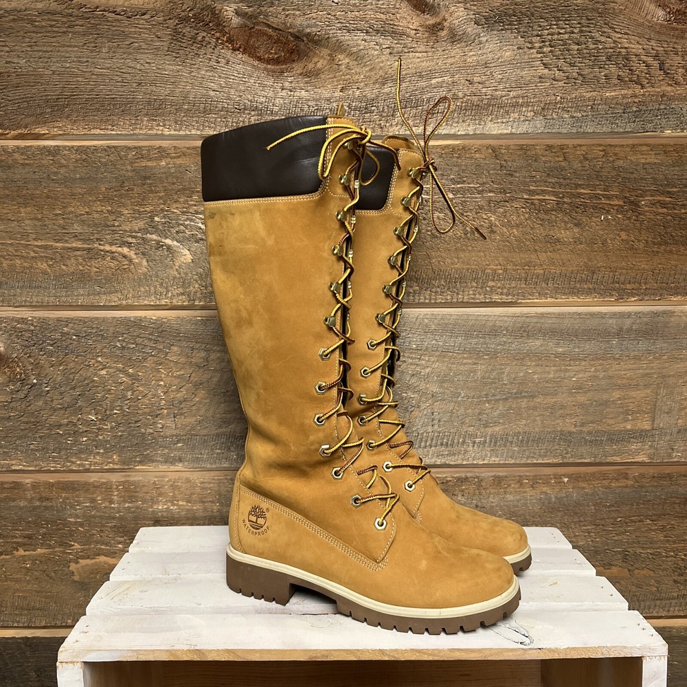 Timberland Womans Premium 14 inch Tall Lace Up Waterproof Boot 6.5