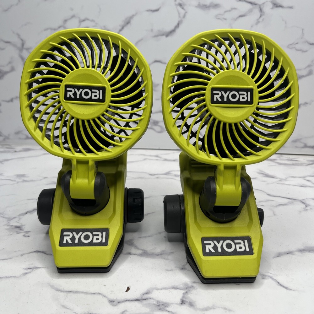 Ryobi FVF51 USB Lithium Clamp Fan - 2 Lot - CF1