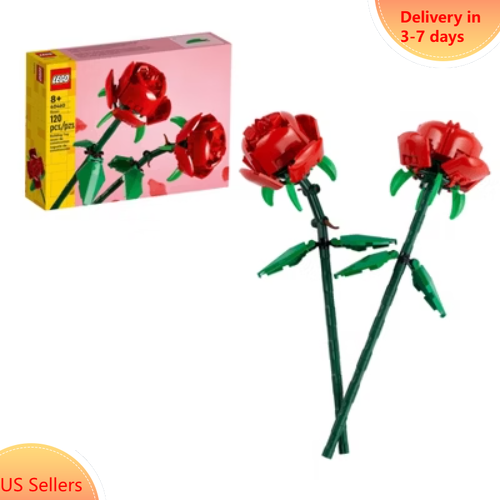 LEGO Roses Botanical Flower Building Kit 40460 for Creative Decor