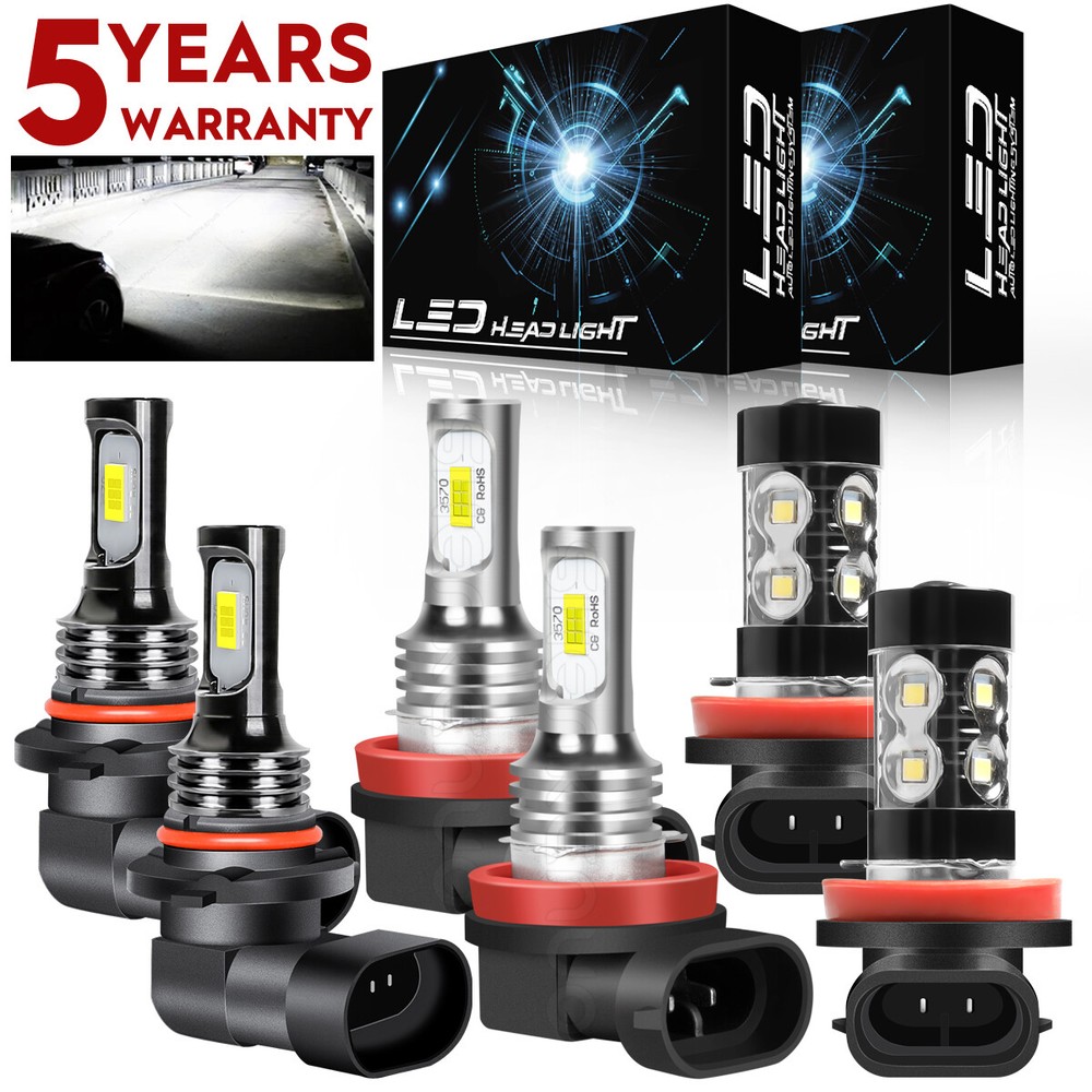 2011-2017 Nissan Quest LED Headlight and Fog Light Upgrade Bulbs Kit