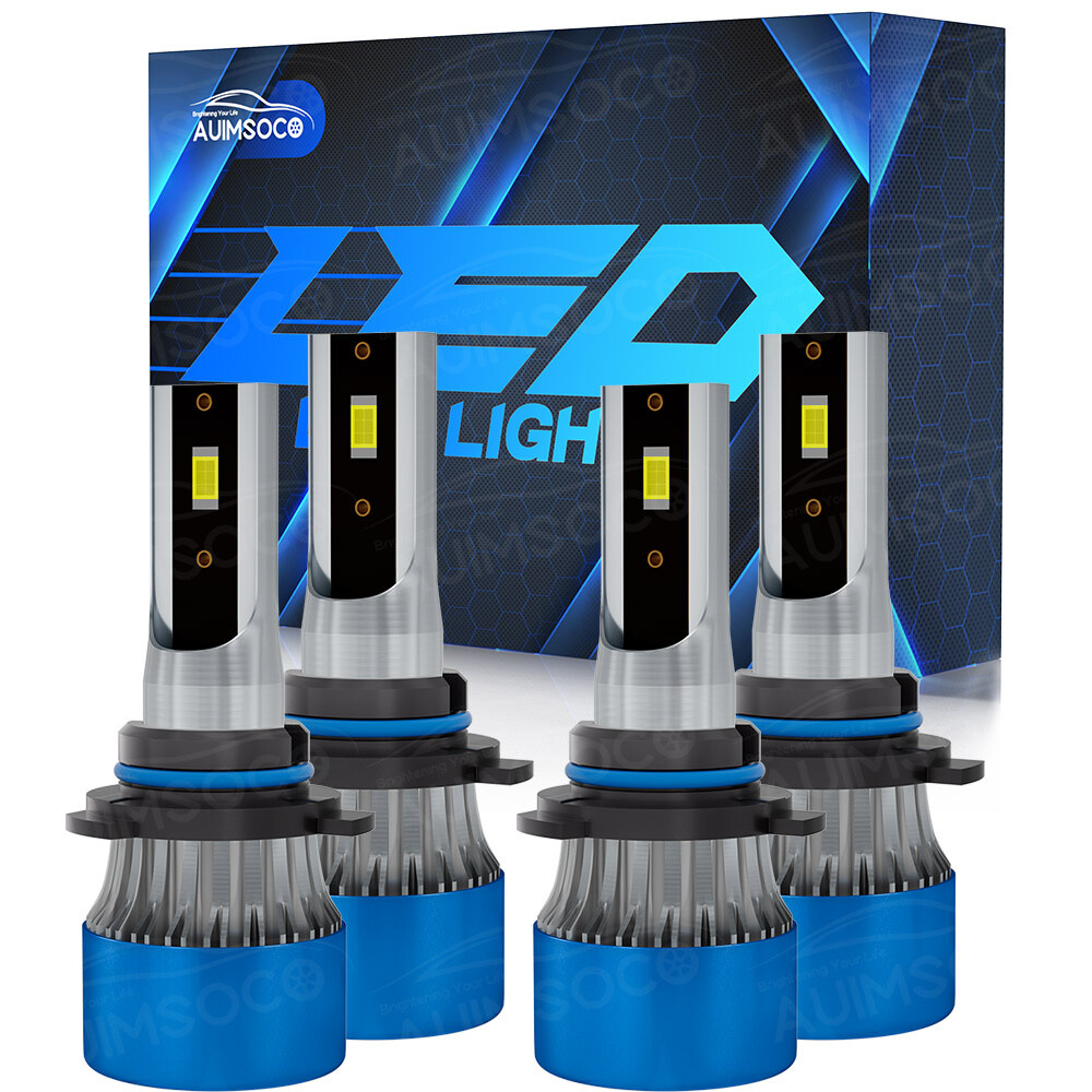 Para For Toyota RAV4 1998-2000 6000K LED faro alto / bajo AUIMSOCO 9005+9006