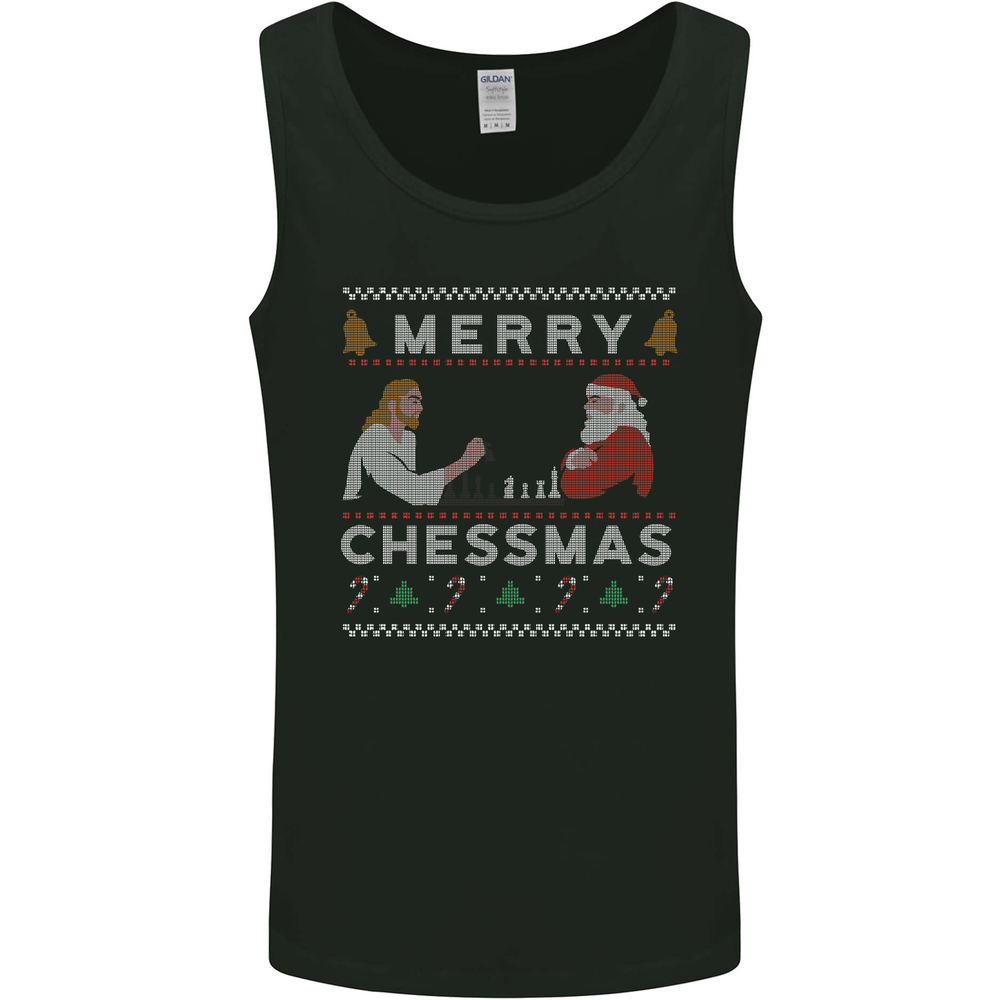 Merry Chessmass Funny Chess Player Mens Vest Tank Top
