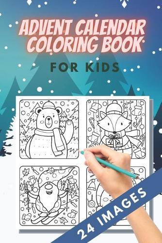 BrainFit Publishing Brainfit Publi Advent Calendar Coloring Book for (Paperback)